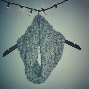 Gray infinity scarf